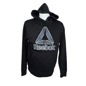 Reebok Men's Black Classic Fleece Hooded Sweatshirt Hoodie Size 2XL